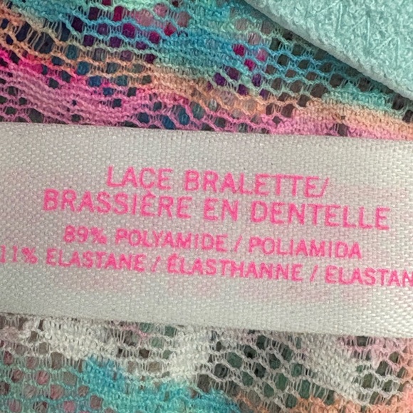PINK Victoria’s Secret Multi Colored Laced Bralette - Picture 7 of 8